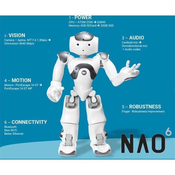 SoftBank Robotics NAO6 Academic Edition Robot with 3 Year Warranty - ROBOCUBE